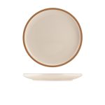 GenWare Kava White Stoneware Coupe Plate 23cm