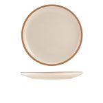 GenWare Kava White Stoneware Coupe Plate 26cm