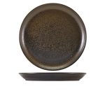Terra Porcelain Black Coupe Plate 30.5cm