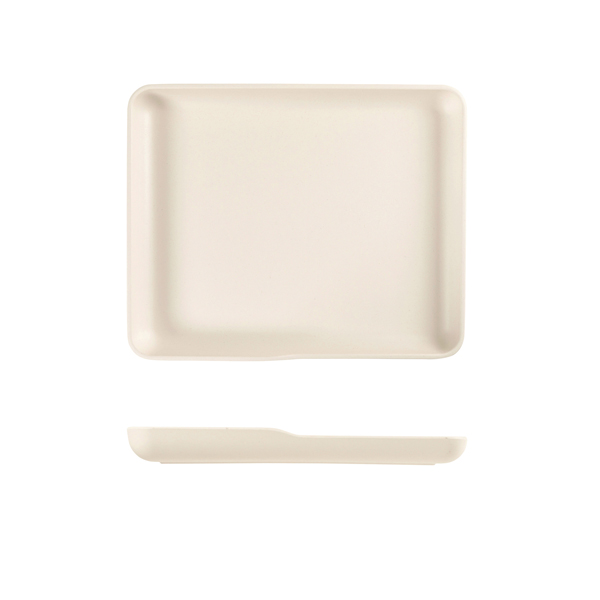 TH_CP120345 White Copenhagen Melamine GN 1/2 Platter 32.5 x 26.5 x 3.5cm - Image 1