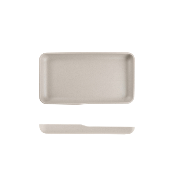 TH_CP130346 Sand Brown Copenhagen Melamine GN 1/3 Platter 32.5 x 17.6 x 3.5cm - Image 1