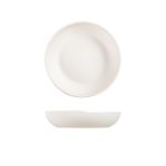 White Copenhagen Melamine Coupe Bowl 24.5 x 5.3cm
