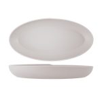 White Copenhagen Oval Melamine Deep Dish 55 x 27.5 x 7.5cm