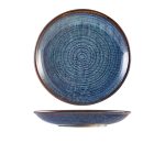 Terra Porcelain Aqua Blue Deep Coupe Plate 25cm