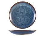 Terra Porcelain Aqua Blue Deep Coupe Plate 28cm