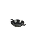 Black Enamel Miniature Paella Pan 12cm