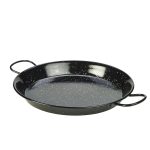 Black Enamel Paella Pan 30cm