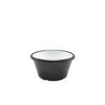 GenWare Melamine Black And White Two Tone Ramekin 59ml/ 2oz