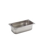 St/St Gastronorm Pan 1/3 - 100mm Deep