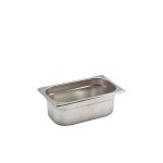 St/St Gastronorm Pan 1/4 - 100mm Deep
