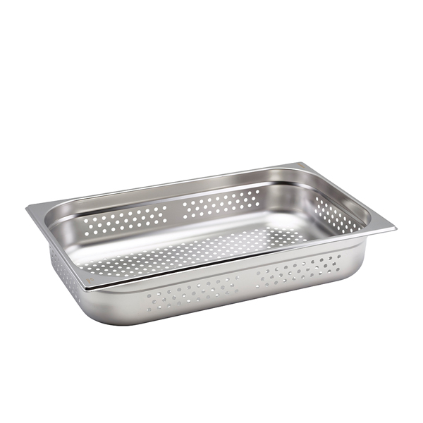 TH_GNP11-100 Perforated St/St Gastronorm Pan 1/1 - 100mm Deep - Image 1