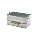 Galvanised Steel Rectangular Table Caddy 24.5x15.5x12.5cm