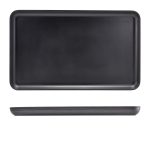 GenWare Melamine Black Jute Platter GN 1/1