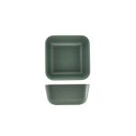 GenWare Melamine Green Jute Square Buffet Bowl 20cm