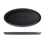 GenWare Melamine Black Jute Oval Dish 55 x 27.5 x 3.5cm