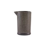 Terra Porcelain Black Fluted Jug 10cl/3.5oz
