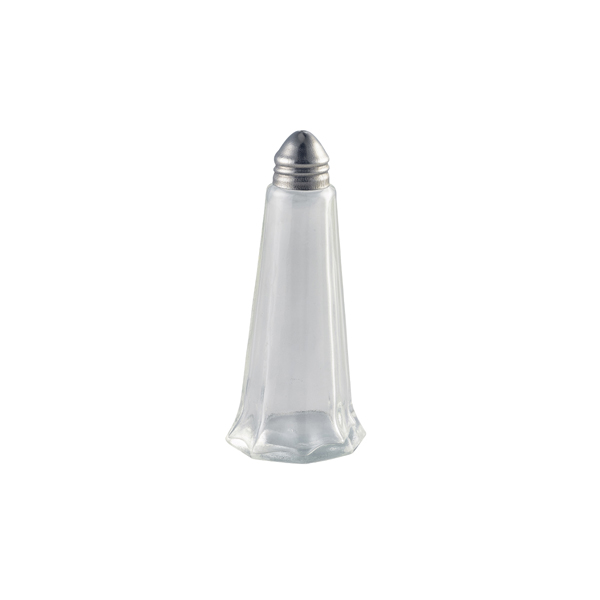 TH_KC001 Glass Lighthouse Salt Shaker Silver Top - Image 1
