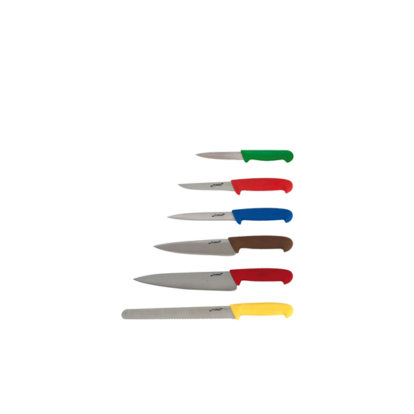 TH_KWLTCOLOUR6 6 Piece Colour Coded Knife Set + Knife Wallet - Image 1