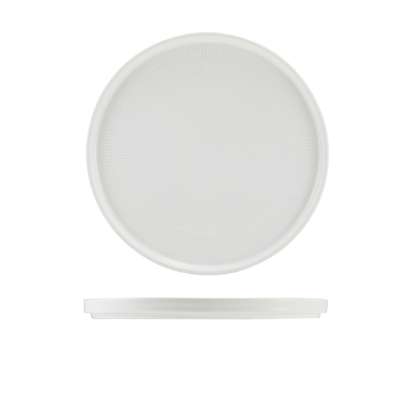 TH_LP-ISL25 Incise Porcelain Solara Presentation Plate 25cm - Image 1