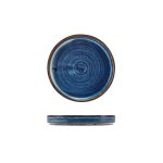 Terra Porcelain Aqua Blue Low Presentation Plate 14cm