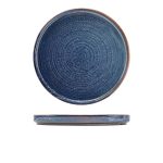 Terra Porcelain Aqua Blue Low Presentation Plate 25cm
