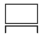 Black Luxor Metal GN 1/1 Riser 53 x 32.5 x 12cm