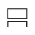 Black Luxor Metal GN 1/3 Riser 32.5 x 17.6 x 12cm