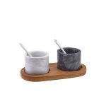 Marble Salt & Pepper Pot Set