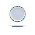 GenWare Melamine Coloured Circles Plate 16cm/ 6.25"