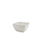 GenWare Melamine White Curved Square Bowl 19cm