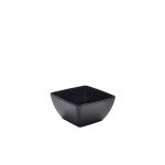 GenWare Melamine Black Curved Square Bowl 19cm