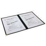 American Style Clear Menu Holder - 2 Page