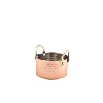Mini Hammered Copper Casserole Dish 9.2 x 5cm