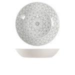 White Marrakesh Melamine Bowl 42.5 x 8cm