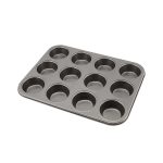 Carbon Steel Non-Stick 12 Cup Muffin Tray