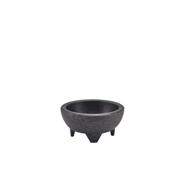 TH_MXB10BK GenWare Black Polypropylene Mexican Mortar Bowl 28cl/ 10oz - Image 1