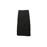 Black Waist Apron W/ Split Pocket 70cm Long