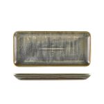 Terra Porcelain Matt Grey Narrow Rectangular Platter 31 x 14cm