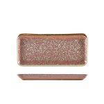 Terra Porcelain Rose Narrow Rectangular Platter 27 x 12.5cm