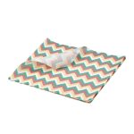 Greaseproof Paper Multicoloured Chevron Print 25 x 20cm