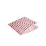 Greaseproof Paper Bags Red Gingham Print 17.5 x 17.5cm