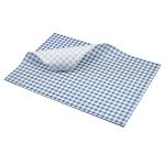 Greaseproof Paper Blue Gingham Print 35 x 25cm