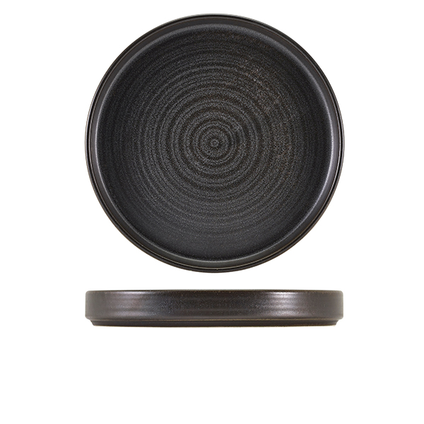 TH_PR-PBK26 Terra Porcelain Black Presentation Plate 26cm - Image 1