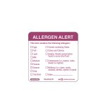 50X50mm Removable Allergen Label (500)