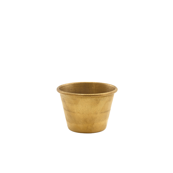 TH_RAMST2GDV GenWare Gold Vintage Steel Ramekin 71ml/ 2.5oz - Image 1