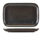 Terra Porcelain Black Rectangular Plate 34.5 x 23.5cm