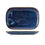 Terra Porcelain Aqua Blue Rectangular Plate 24 x 16.5cm