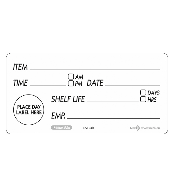 TH_RSL24R 50 X 100mm Removable Shelf Life Label (500) - Image 1