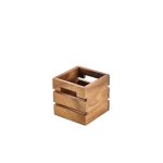 Genware Acacia Wood Box/ Riser 12cm
