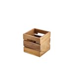 Genware Acacia Wood Box/ Riser 15cm